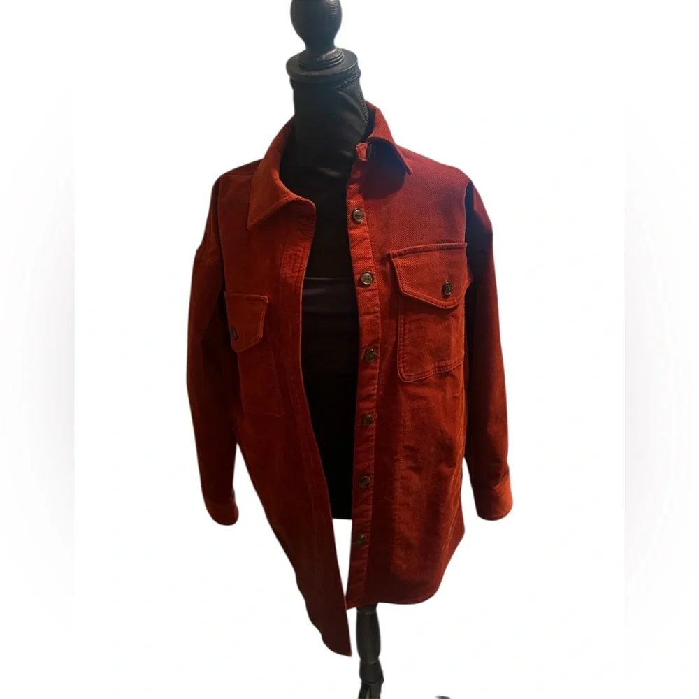 MADEWELL oversized corduroy shirt jacket size S - Picture 5 of 6